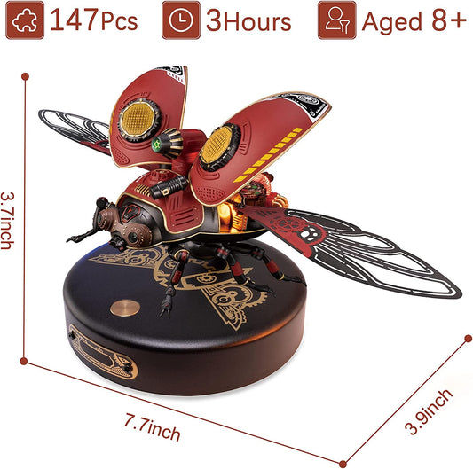 Metal 3D Puzzle Beetle - DIY Assembly Model Kit for Adults & Teens