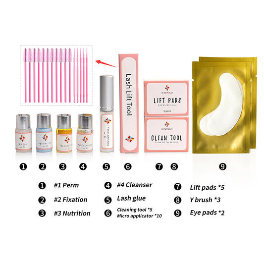 Lash Lift Kit - Professional Eyelash Perm & Lifting Set for Salon & Home Use