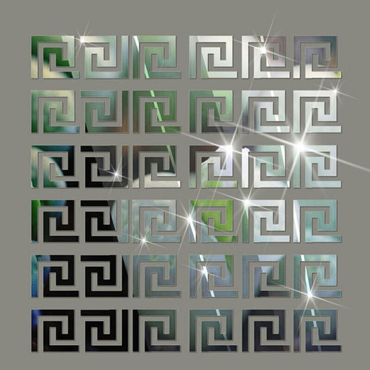10x Gold Mirror Wall Stickers 3D Acrylic Tiles | Removable DIY Home Decor for Living Room, Bedroom & Bathroom UK