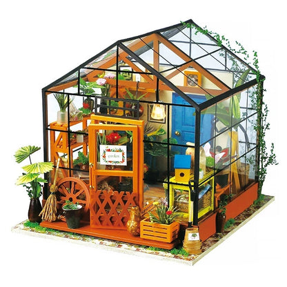 DIY Miniature Dollhouse with Furniture - Wooden Kit for Kids & Girls