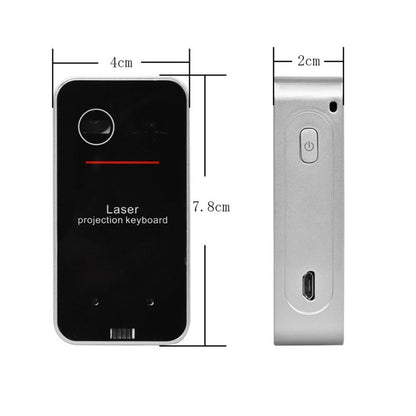 Virtual Laser Keyboard - Bluetooth Wireless Projector for Phone, Tablet & Laptop