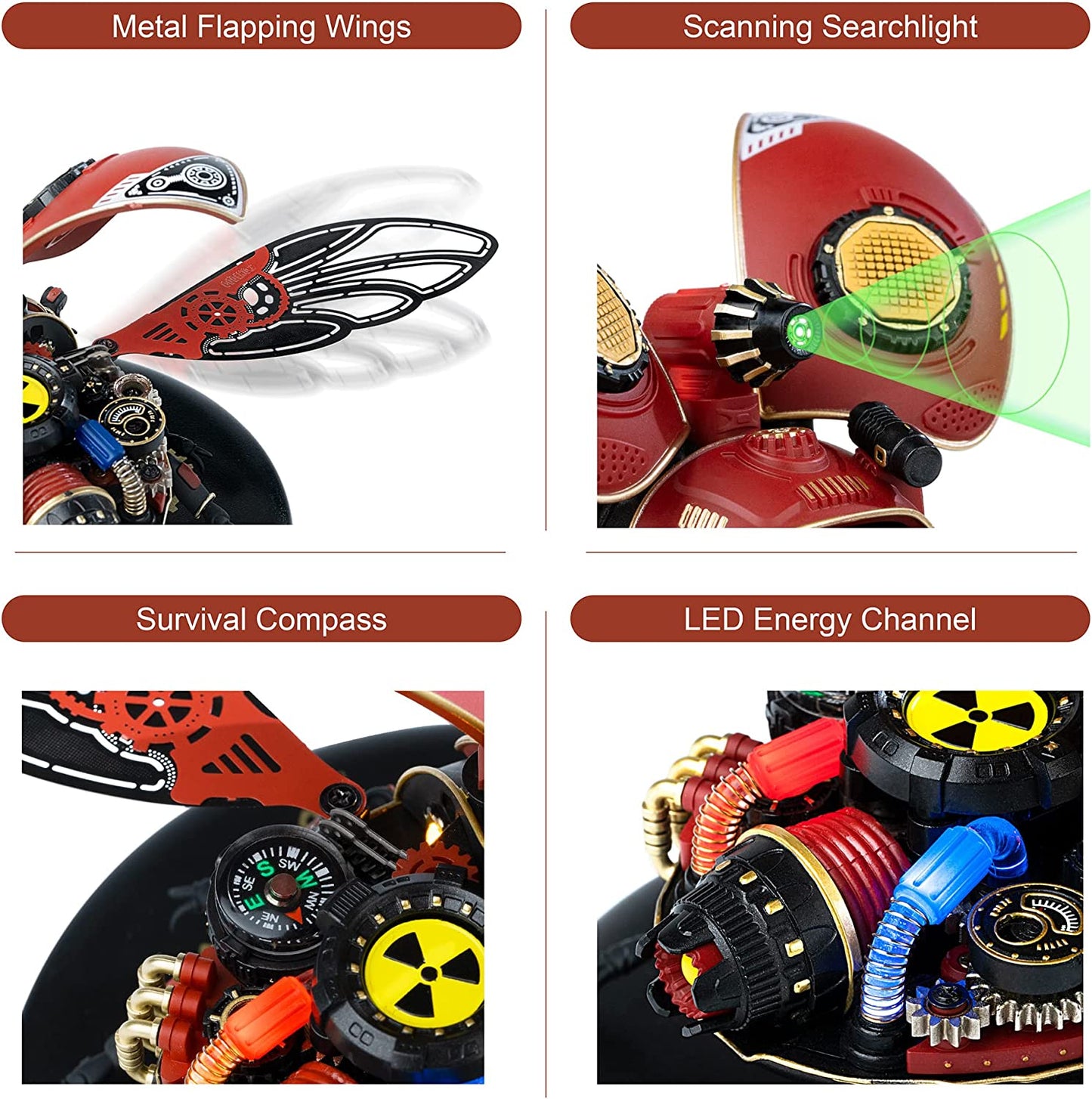 Metal 3D Puzzle Beetle - DIY Assembly Model Kit for Adults & Teens