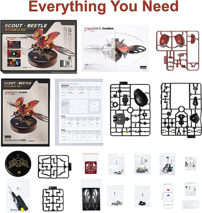 Metal 3D Puzzle Beetle - DIY Assembly Model Kit for Adults & Teens