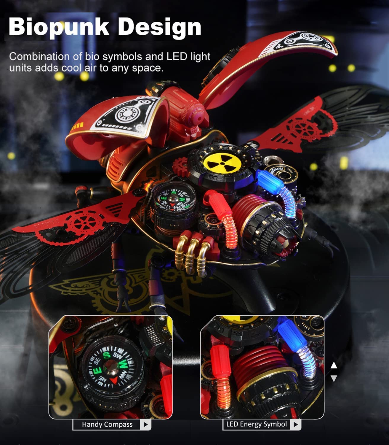 Metal 3D Puzzle Beetle - DIY Assembly Model Kit for Adults & Teens