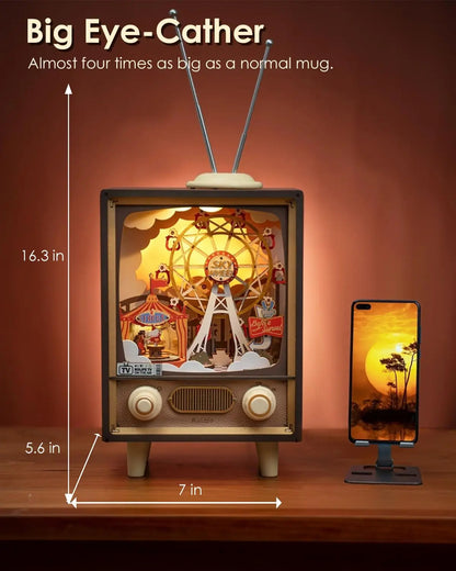 Sunset Carnival Music Box - 3D Wooden Puzzle with Lights & Music