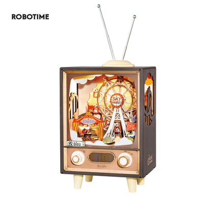 Sunset Carnival Music Box - 3D Wooden Puzzle with Lights & Music