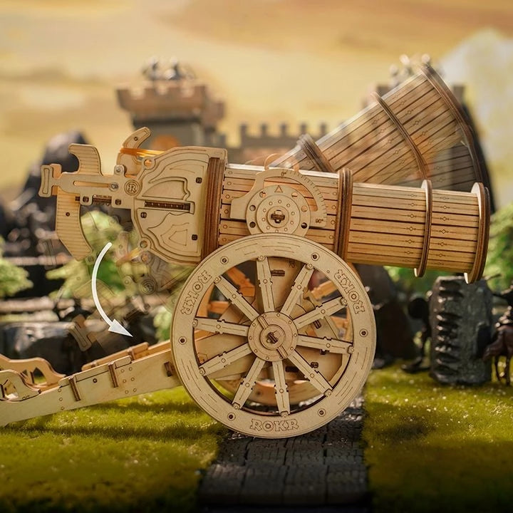 Siege Ballista 3D Wooden Puzzle - Medieval War Game Assembly Kit for Boys