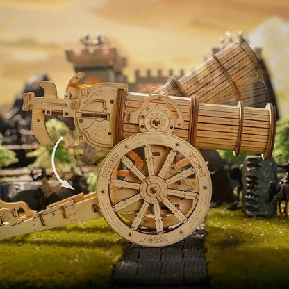 Siege Ballista 3D Wooden Puzzle - Medieval War Game Assembly Kit for Boys