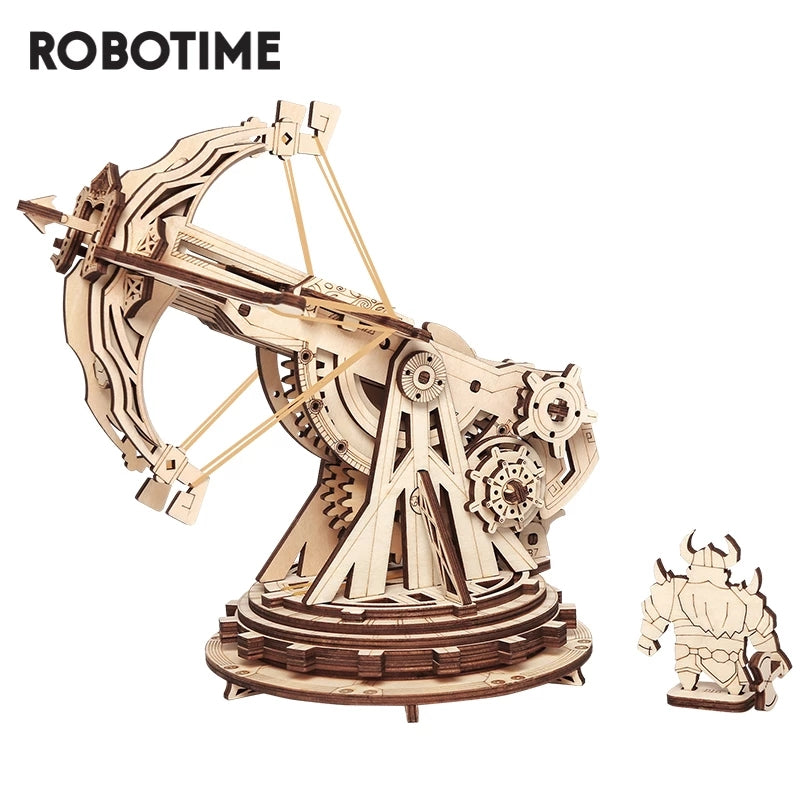 Siege Ballista 3D Wooden Puzzle - Medieval War Game Assembly Kit for Boys