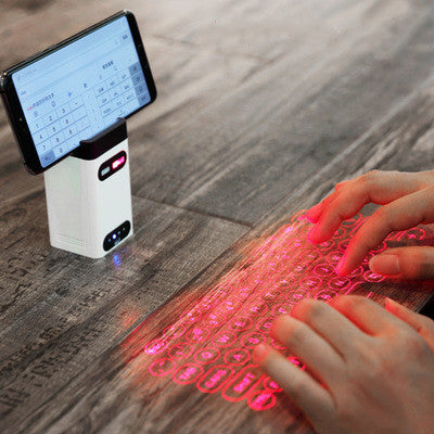 Virtual Laser Keyboard - Bluetooth Wireless Projector for Phone, Tablet & Laptop