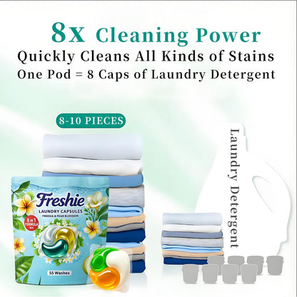 Laundry Capsules - Freesia & Pear Blossom Scent Deep Clean Formula
