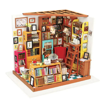 DIY Miniature Dollhouse with Furniture - Wooden Kit for Kids & Girls