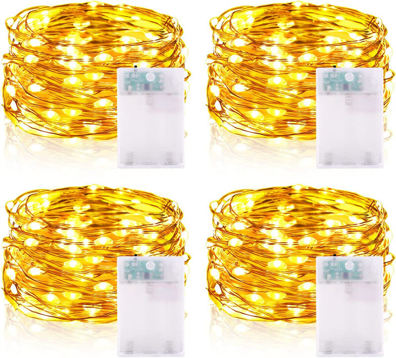 1-30x Fairy Lights Waterproof String Lights DIY Wedding Xmas Party Jars Crafts---Warm White 5M50 Lamp
