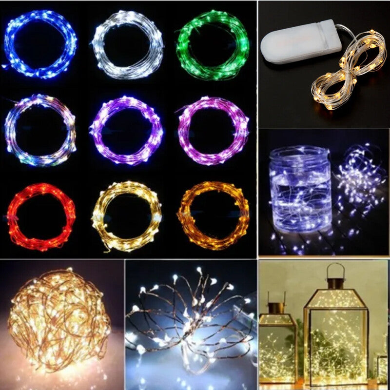 1-30x Fairy Lights Waterproof String Lights DIY Wedding Xmas Party Jars Crafts---Warm White 5M50 Lamp
