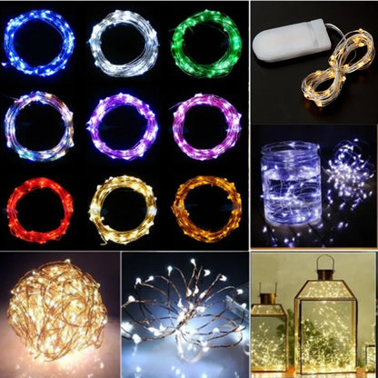 1-30x Fairy Lights Waterproof String Lights DIY Wedding Xmas Party Jars Crafts---Warm White 5M50 Lamp