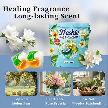 Laundry Capsules - Freesia & Pear Blossom Scent Deep Clean Formula