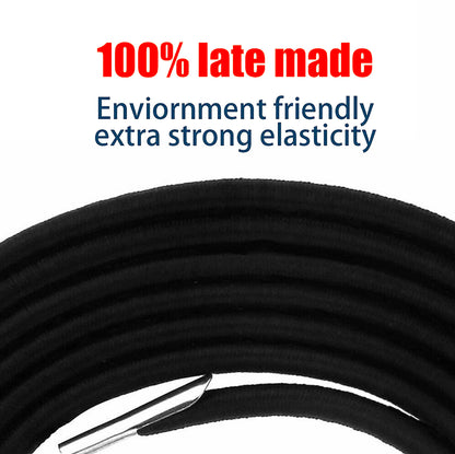 8Pcs Elastic Cord Ropes For Zero Gravity Reclining Garden Sun Lounger Chairs Set--4MM  4 Long, 4 Short, 2.2 Meters Long, 1.4 Meters Short  Black Recliner Elastic Rope