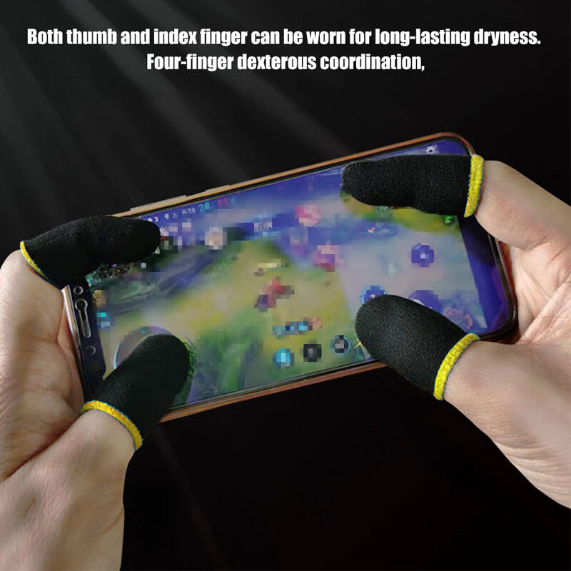 10x Mobile Game Thumb Sleeves Phone Gaming Finger Sleeve Cod Mobile Anti-sweat