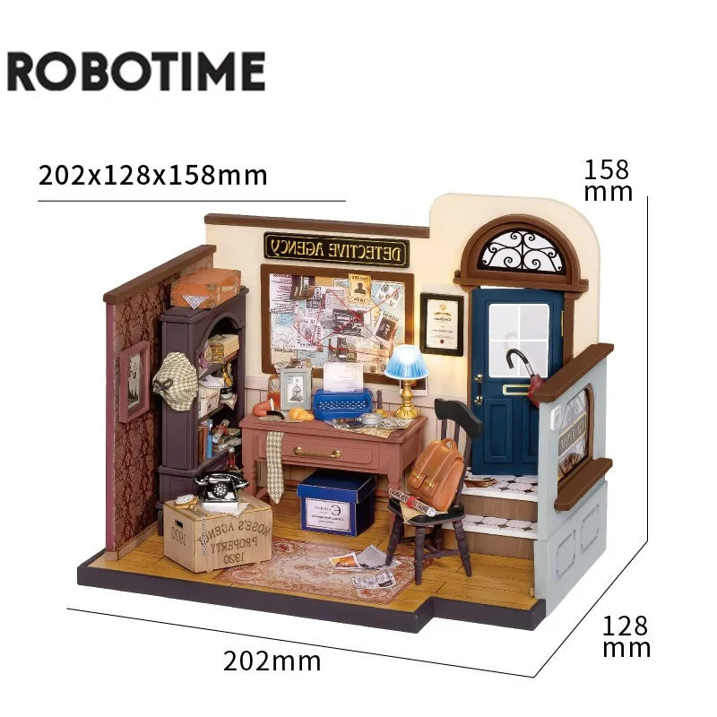 DIY Miniature Dollhouse with Furniture - Wooden Kit for Kids & Girls