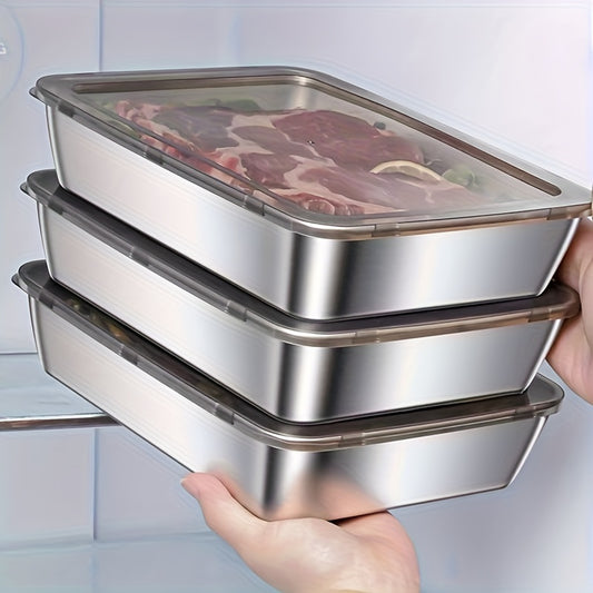 Stainless Steel Food Storage Containers - Airtight Kitchen Canisters for Dry Food