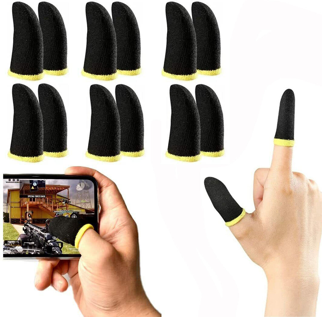 10x Mobile Game Thumb Sleeves Phone Gaming Finger Sleeve Cod Mobile Anti-sweat