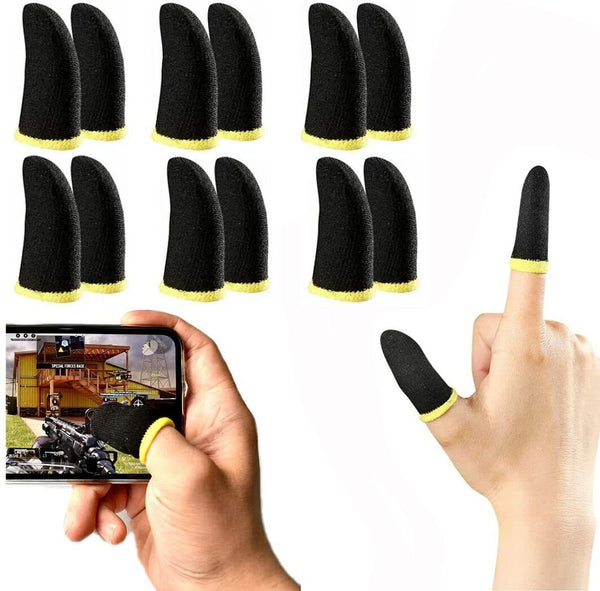 10x Mobile Game Thumb Sleeves Phone Gaming Finger Sleeve Cod Mobile Anti-sweat