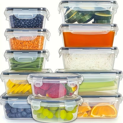 Food Storage Containers Set - Airtight Kitchen Storage Boxes for Grains & Dry Food