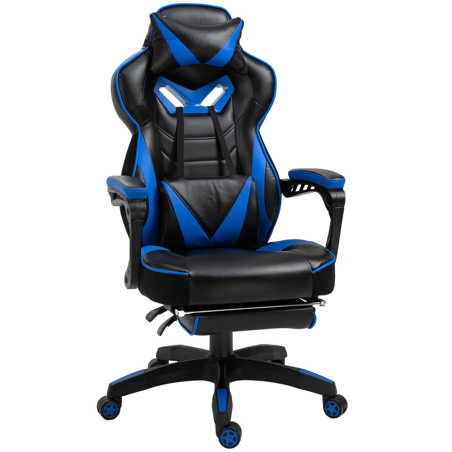 Gaming Chair with Footrest - Ergonomic Reclining Office Chair with Lumbar Support