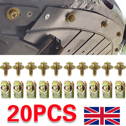 For Vauxhall Vivaro Renault Trafic Engine Undertray Clips Bolt Screw Guard Cover