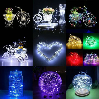1-30x Fairy Lights Waterproof String Lights DIY Wedding Xmas Party Jars Crafts---Warm White 5M50 Lamp