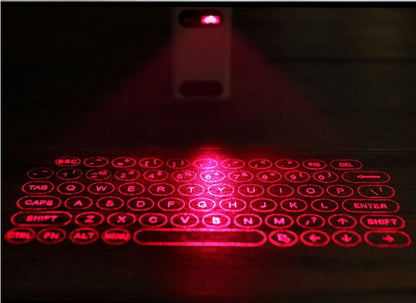 Virtual Laser Keyboard - Bluetooth Wireless Projector for Phone, Tablet & Laptop