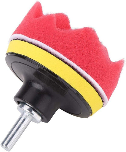 12Pcs Car Sponge Polishing Pad  3 Buffing Kit For Polisher With Drill Adapter