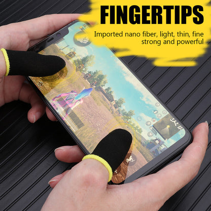 10x Mobile Game Thumb Sleeves Phone Gaming Finger Sleeve Cod Mobile Anti-sweat