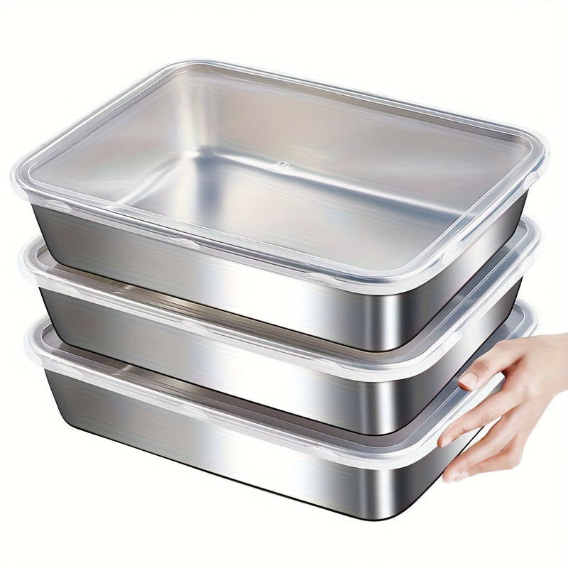 Stainless Steel Food Storage Containers - Airtight Kitchen Canisters for Dry Food
