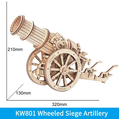 Siege Ballista 3D Wooden Puzzle - Medieval War Game Assembly Kit for Boys