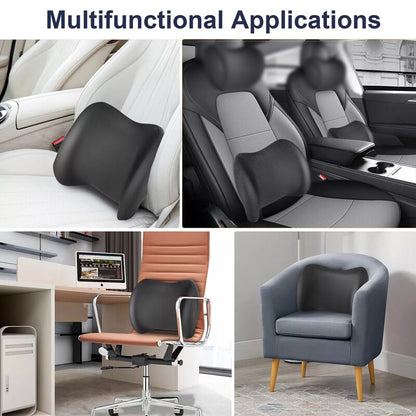 Memory Foam Lumbar Back Support Cushion Seat Chair Pillow Office Car Posture -UK