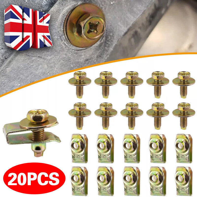 For Vauxhall Vivaro Renault Trafic Engine Undertray Clips Bolt Screw Guard Cover