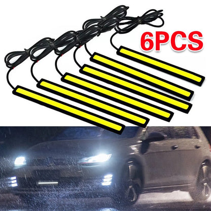 6x 12V Car Interior LED Strip Lights White Waterproof Boat Van Caravan Universal