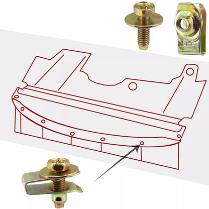 For Vauxhall Vivaro Renault Trafic Engine Undertray Clips Bolt Screw Guard Cover