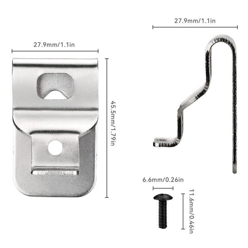 6pcs Belt Clip Hooks For18V 20V Drill Driver N268241 N169778 DCD980