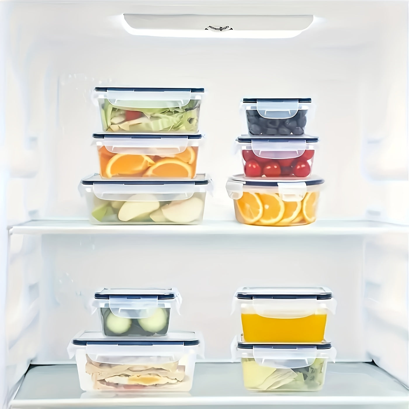 Food Storage Containers Set - Airtight Kitchen Storage Boxes for Grains & Dry Food