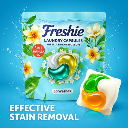 Laundry Capsules - Freesia & Pear Blossom Scent Deep Clean Formula